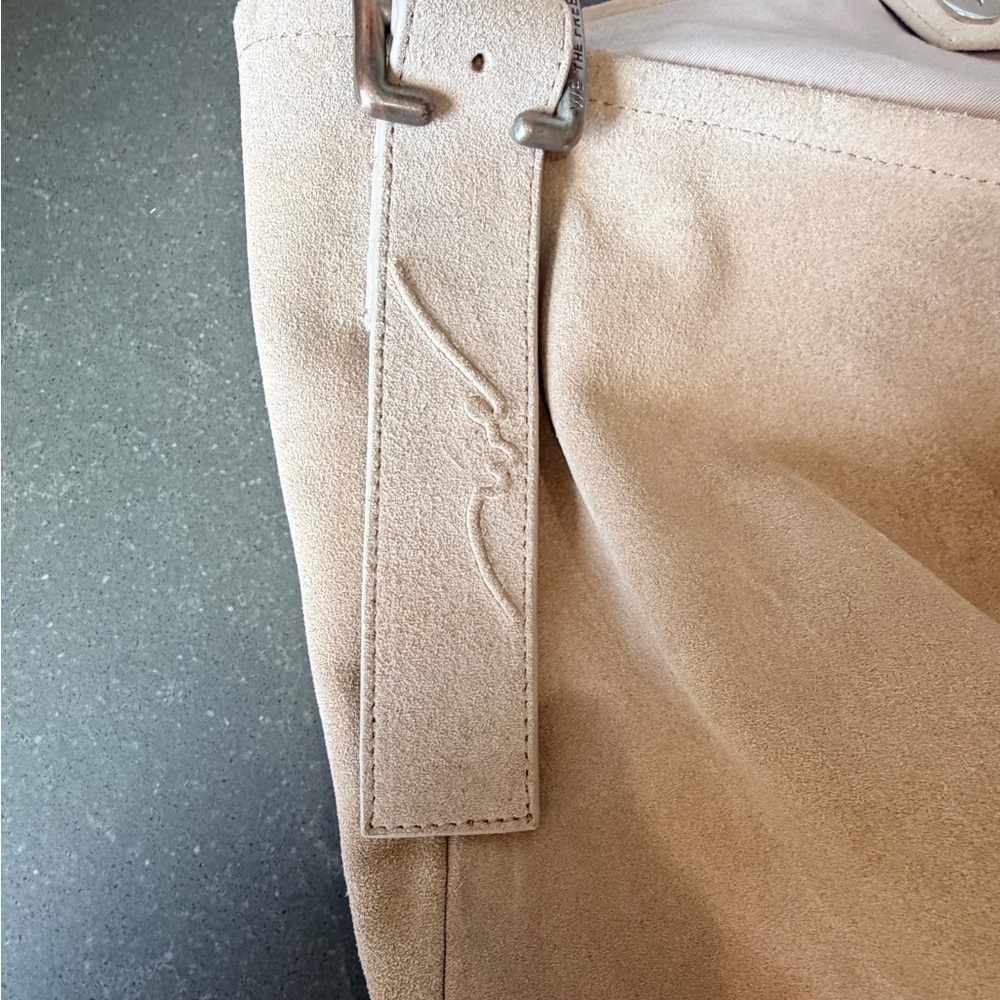 Free People We The Free Honor Oversized Tote Bag Suede Brown Boho Contemporary - Picture 4 of 5